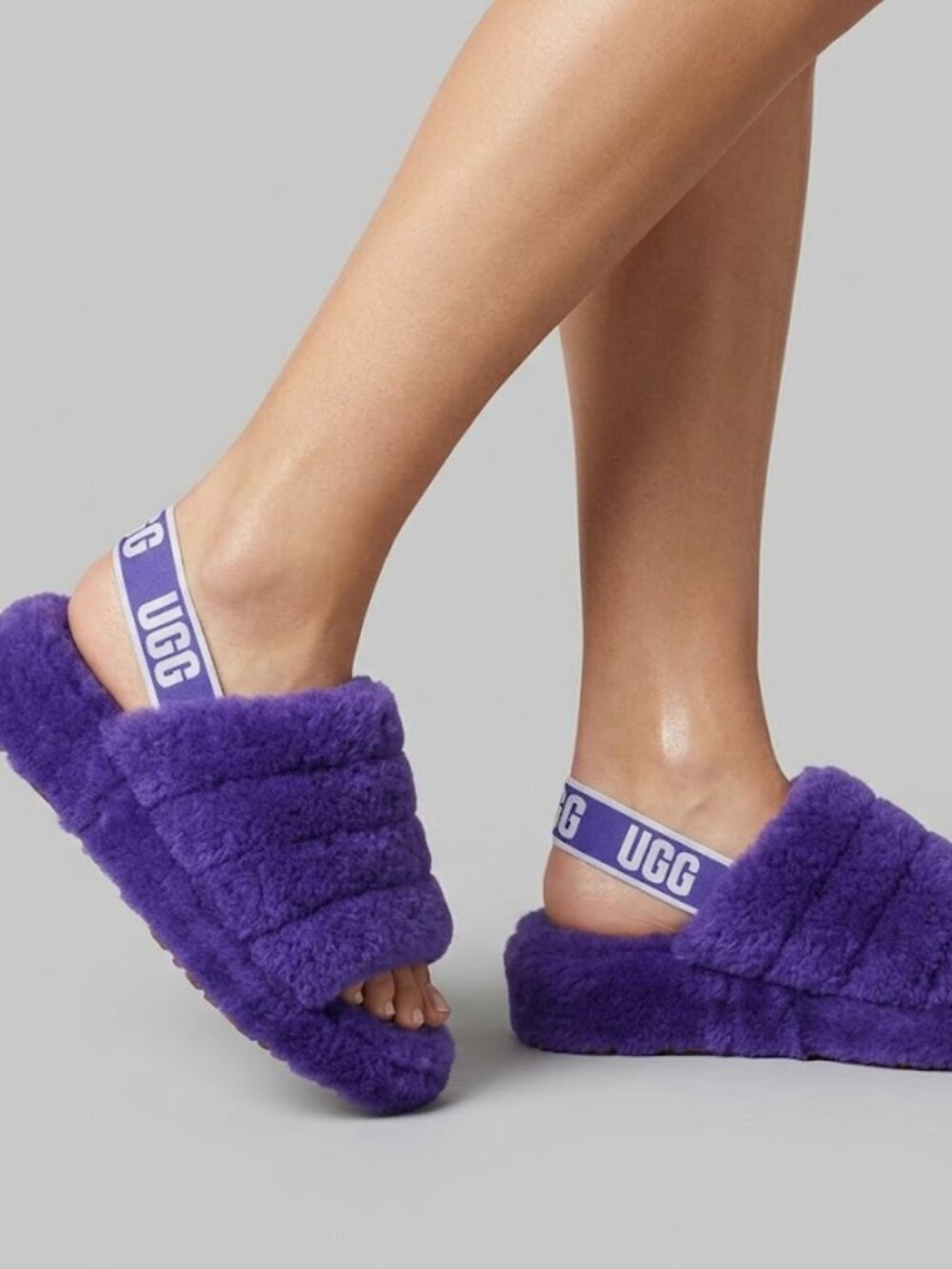 UGG Fluff Yeah Slide Violet Night Slippers size 7